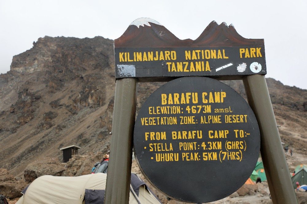Machame Route - Barafu Camp