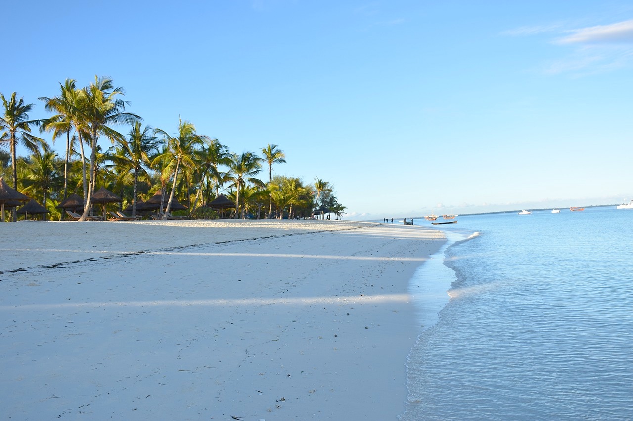 White powder beaches in Zanzibar